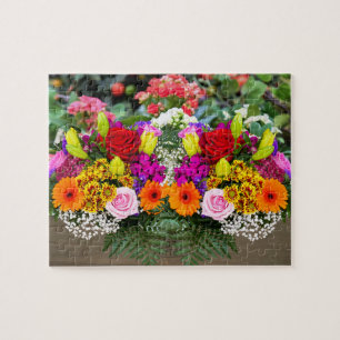Blumenkasten Blumenpuzzle Puzzle