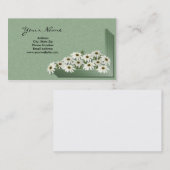 Blumenkasten-Gänseblümchen-Visitenkarten Visitenkarte (Vorne/Hinten)