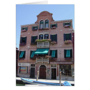 Blumenkasten-leere Karte Venedigs Italien