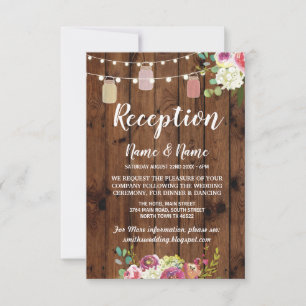 Blumenkästen Rustikale Hochzeitskarten Holz Einladung