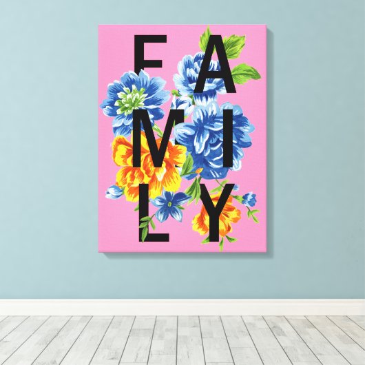 Blumenkatalog Leinwanddruck (Insitu (Holzboden))