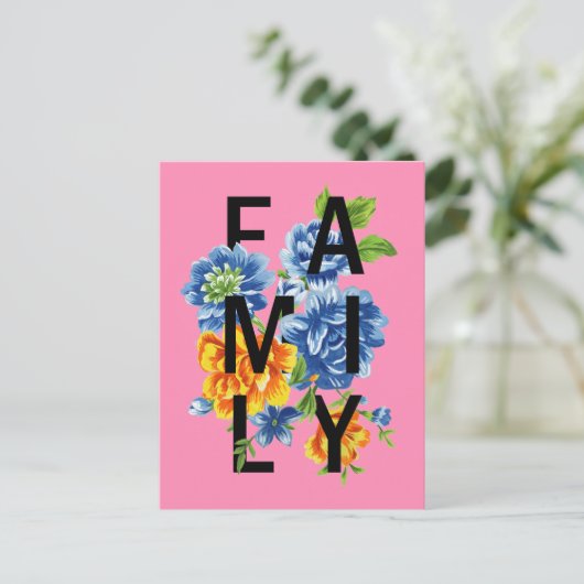 Blumenkatalog Postkarte (Stehend Vorderseite)