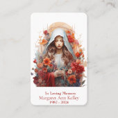 Blumenkatholische Gotteskirchenkarte Visitenkarte (Vorderseite)