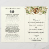 Blumenkatholisches Hochzeitsprogramm (Vorderseite)