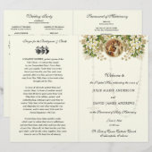 Blumenkatholisches Hochzeitsprogramm (Vorne/Hinten)