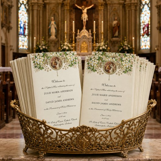 Blumenkatholisches Hochzeitsprogramm