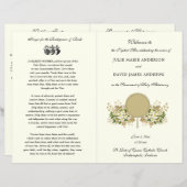 Blumenkatholisches Hochzeitsprogramm (Vorne/Hinten)