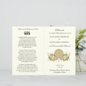 Blumenkatholisches Hochzeitsprogramm (Stehend Vorderseite)