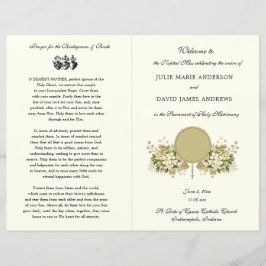 Blumenkatholisches Hochzeitsprogramm