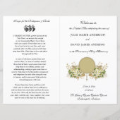 Blumenkatholisches Hochzeitsprogramm (Vorderseite)