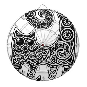 Blumenkatze Dartscheibe