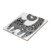 Blumenkatze Fliese (Seite)