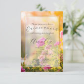 Blumenkatze/Hochzeit/Einladung zum Geburtstag Einladung (Stehend Vorderseite)