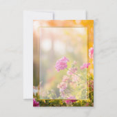 Blumenkatze/Hochzeit/Einladung zum Geburtstag Einladung (Rückseite)