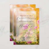 Blumenkatze/Hochzeit/Einladung zum Geburtstag Einladung (Vorne/Hinten)