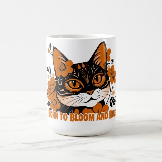 Blumenkatze Kaffeetasse (Mittel)