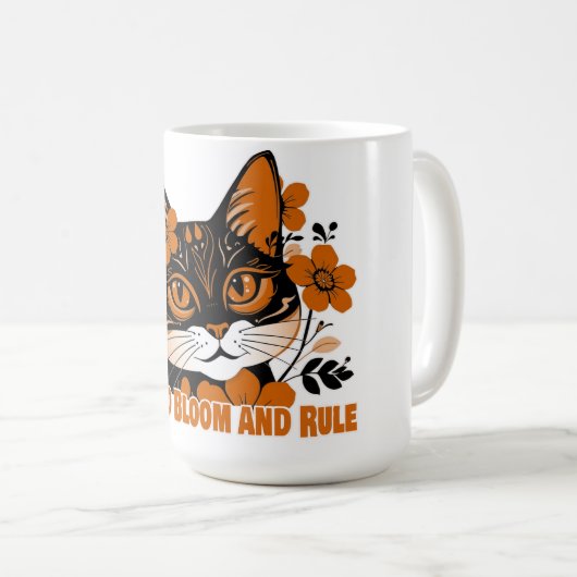 Blumenkatze Kaffeetasse (VorderseiteRechts)