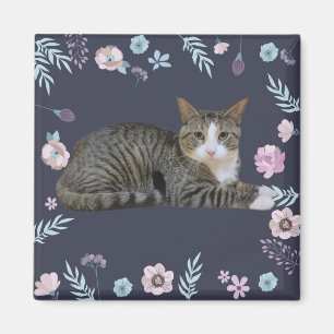 Blumenkatze Magnet