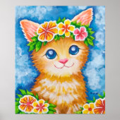 Blumenkatze★ Poster (Vorne)