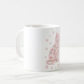 Blumenkatze Silhouette Kaffeetasse (Vorderseite Links)