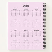 Blumenkatzen Silhouette ArtFaux überzogene Canvas Notizblock (Rückseite)