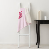 Blumenkatzen Silhouette ArtFaux überzogene Canvas Sherpadecke (Beispiel)