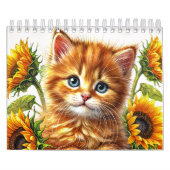 Blumenkatzen - Wasserfarben-Porträts Kalender (Titelbild)