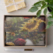 Blumenkatzenpapier zum Entkoppeln oder Aufkleben Seidenpapier (Geschenk)