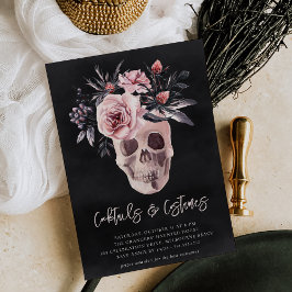 Blumenkehl Halloween Cocktails und Party für Kostü Einladung