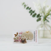 Blumenkerze, Kerzen- und Seifenmacher Visitenkarte (Stehend Vorderseite)