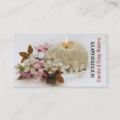 Blumenkerze, Kerzen- und Seifenmacher Visitenkarte (Vorderseite)