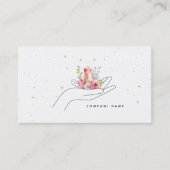 Blumenkerze Visitenkarte (Vorderseite)