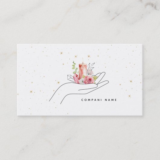 Blumenkerze Visitenkarte (Vorderseite)