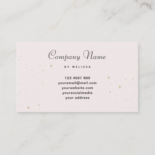 Blumenkerze Visitenkarte (Rückseite)