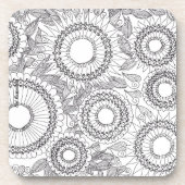 Blumenkerzen Getränkeuntersetzer (Vorderseite)