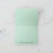 Blumenkhalkboard Dankeschön-Karte (Minze) Dankeskarte (Innenseite)