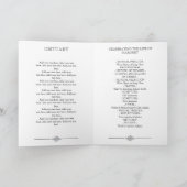 Blumenkhalkboard-Feier zum Life-Programm Programm (Innenseite)