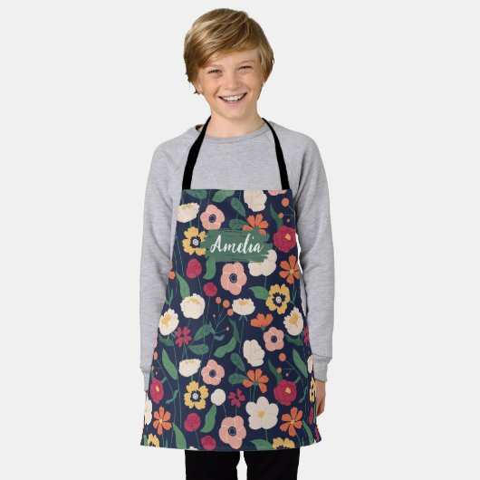 Blumenkids Custom Koch Schürze, Kochen Backen GRIL Schürze (Getragen)