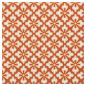 Blumenkimono-Druck, Mandarinenorange Stoff (Nahaufnahme)