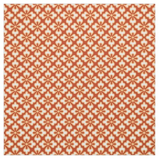 Blumenkimono-Druck, Mandarinenorange Stoff (Muster)