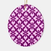 Blumenkimono, hellrosa und pflaumenfarben keramikornament (Links)
