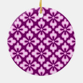 Blumenkimono, hellrosa und pflaumenfarben keramikornament (Hinten)
