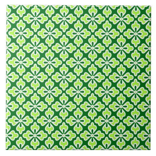Blumenkimono, Limon und piniengrün Fliese (Vorderseite)