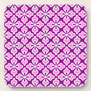 Blumenkimono, orchid, rosa und lila untersetzer