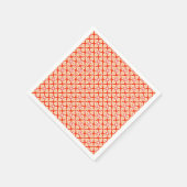 Blumenkimono, Pfirsich, Mandarine Serviette (Ecke)
