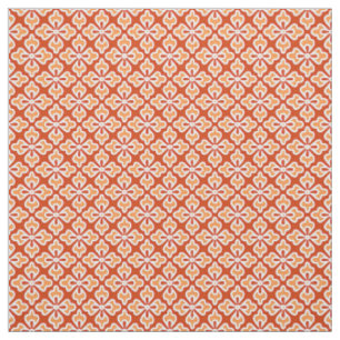 Blumenkimono, Pfirsich, Mandarine Stoff