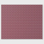 Blumenkimono, schwarz, grau und rot geschenkpapier (Flach)