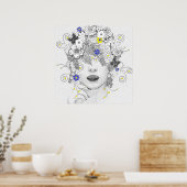 Blumenkind Poster (Küche)