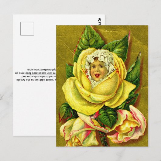 Blumenkind Postkarte (Vorne/Hinten)