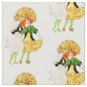 BLUMENKIND - RINGELBLUME FLORALES FEENMUSTER STOFF (Nahaufnahme)